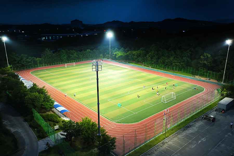 노성산 체육시설 축구장조명 시공사례 스포츠조...